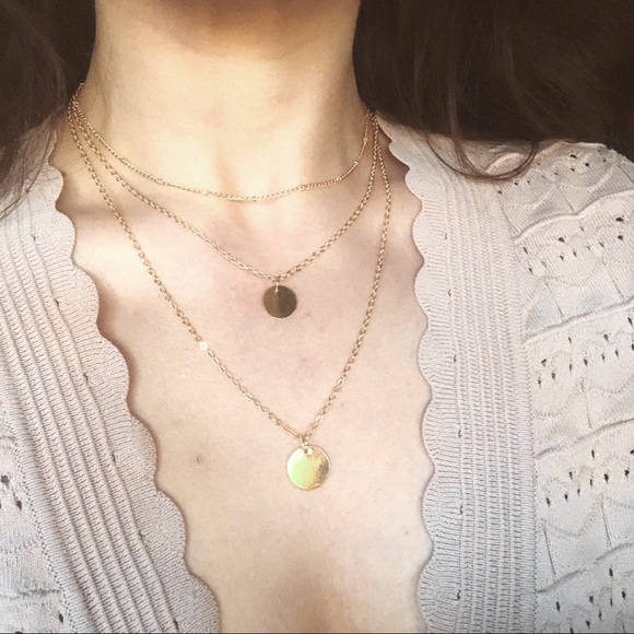 New! 4 for $12 Minimalist Layered Women’s Necklace - Picture 2 of 6